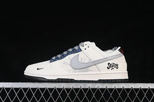 All categories Nk SB Dunk Series Nk SB Dunk Low High-end customized low-top sneakers Nike SB Dunk Low Stusi co-branded splash-ink beige Anniversary high-end customized low-top casual sneakers XS6089-632